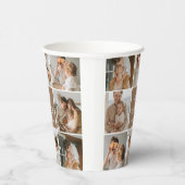 コラージュ写真パパ私たちは愛あなた幸せな父親日 紙コップ (右)