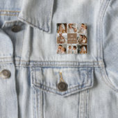 コラージュ写真パパ私たちは愛あなた幸せな父親日 缶バッジ (インサイチュ)