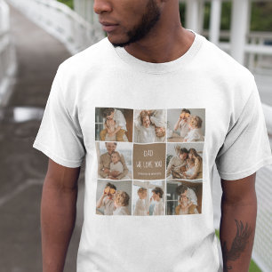 コラージュ写真パパ私たちは愛あなた幸せな父親日 Tシャツ