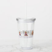 コラージュ写真パープルマ最高のマ・エバーギフト アクリルタンブラー (正面)