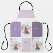 コラージュ写真パープルマ最高のマ・エバーギフト エプロン (正面)