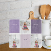 コラージュ写真パープルマ最高のマ・エバーギフト カッティングボード