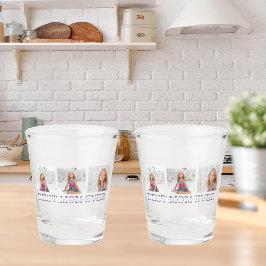 コラージュ写真パープルマ最高のマ・エバーギフト ショットグラス