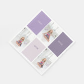 コラージュ写真パープルマ最高のマ・エバーギフト スタンダードランチョンナプキン (角)