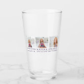 コラージュ写真パープルマ最高のマ・エバーギフト タンブラーグラス (正面)