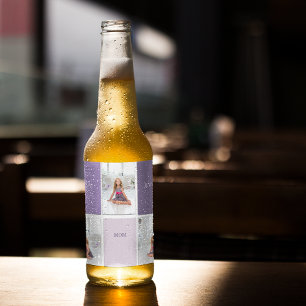 コラージュ写真パープルマ最高のマ・エバーギフト ビールラベル