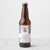 コラージュ写真パープルマ最高のマ・エバーギフト ビールラベル (正面)