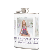 コラージュ写真パープルマ最高のマ・エバーギフト フラスク (左)