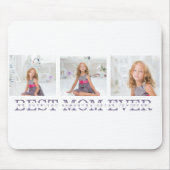 コラージュ写真パープルマ最高のマ・エバーギフト マウスパッド (正面)