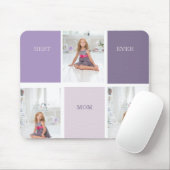 コラージュ写真パープルマ最高のマ・エバーギフト マウスパッド (マウス)