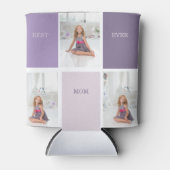 コラージュ写真パープルマ最高のマ・エバーギフト 缶クーラー (正面)