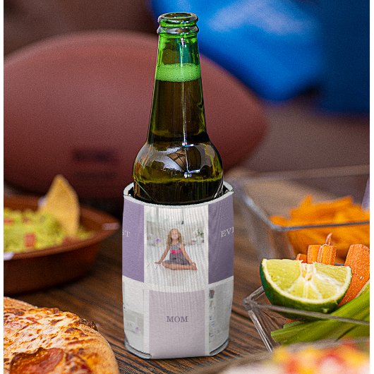 コラージュ写真パープルマ最高のマ・エバーギフト 缶クーラー