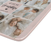 コラージュ写真ピンク私たちはあなたの祖母のギフト最高のが大好き カッティングボード (角)