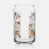 コラージュ写真ピンク私たちはあなたの祖母のギフト最高のが大好き ガラス缶 (左)