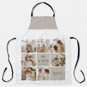 コラージュ写真ママ愛してる エプロン (正面)