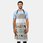 コラージュ写真ママ愛してる エプロン (着用した状態)