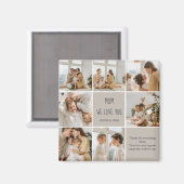 コラージュ写真ママ愛してる || カスタマイズ マグネット (正面/裏面)