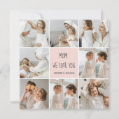 コラージュ写真ママ私たちはあなたの母最高ののギフトが大好き (正面)