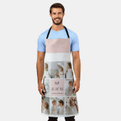 コラージュ写真ママ私たちはあなたの母最高ののギフトが大好き エプロン (着用した状態)