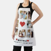 コラージュ写真ママ私たちはあなたの母最高ののギフトが大好き エプロン (インサイチュ)