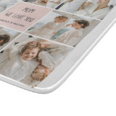 コラージュ写真ママ私たちはあなたの母最高ののギフトが大好き カッティングボード (角)