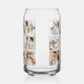 コラージュ写真ママ私たちはあなたの母最高ののギフトが大好き ガラス缶 (左)