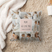 コラージュ写真ママ私たちはあなたの母最高ののギフトが大好き クッション (ブランケット)