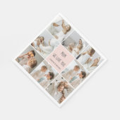 コラージュ写真ママ私たちはあなたの母最高ののギフトが大好き スタンダードランチョンナプキン (角)