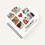 コラージュ写真ママ私たちはあなたの母最高ののギフトが大好き ノートブック (正面)