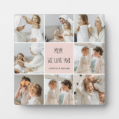 コラージュ写真ママ私たちはあなたの母最高ののギフトが大好き フォトプラーク (正面)