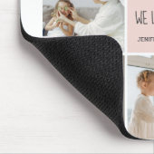 コラージュ写真ママ私たちはあなたの母最高ののギフトが大好き マウスパッド (コーナー)