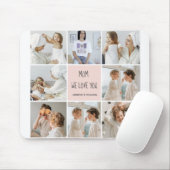 コラージュ写真ママ私たちはあなたの母最高ののギフトが大好き マウスパッド (マウス)