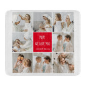 コラージュ写真ママ赤お母さん最高のギフト愛してる カッティングボード (正面)