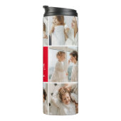 コラージュ写真ママ赤お母さん最高のギフト愛してる タンブラー (回転右)