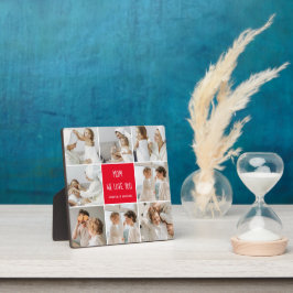 コラージュ写真ママ赤お母さん最高のギフト愛してる フォトプラーク