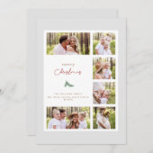 コラージュ写真モダンホリデーカード シーズンカード (正面/裏面)