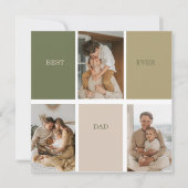 コラージュ写真モダン最高のパパ贈り物 (正面)