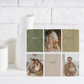 コラージュ写真モダン最高のパパ贈り物 カッティングボード