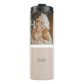 コラージュ写真モダン最高のパパ贈り物 タンブラー (正面)