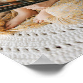 コラージュ写真モダン最高のパパ贈り物 ポスター (角)