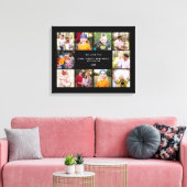 コラージュ写真黒We Love You Canvas Print キャンバスプリント (インサイチュ (リビング))