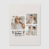 コラージュ写真 & おばあちゃんのキッチンは常にオープン (正面)