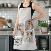 コラージュ写真&おばあちゃんのキッチンは常に開いている エプロン