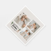 コラージュ写真&おばあちゃんのキッチンは常に開いている スタンダードランチョンナプキン (角)