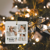 コラージュ写真&おばあちゃんのキッチンは常に開いている セラミックオーナメント