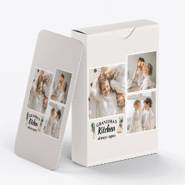 コラージュ写真&おばあちゃんのキッチンは常に開いている トランプ