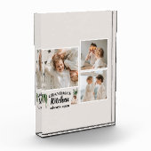 コラージュ写真&おばあちゃんのキッチンは常に開いている フォトブロック (左)