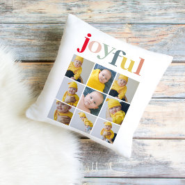 コラージュ写真 |カラフル楽しい休日の贈り物 アウトドアクッション