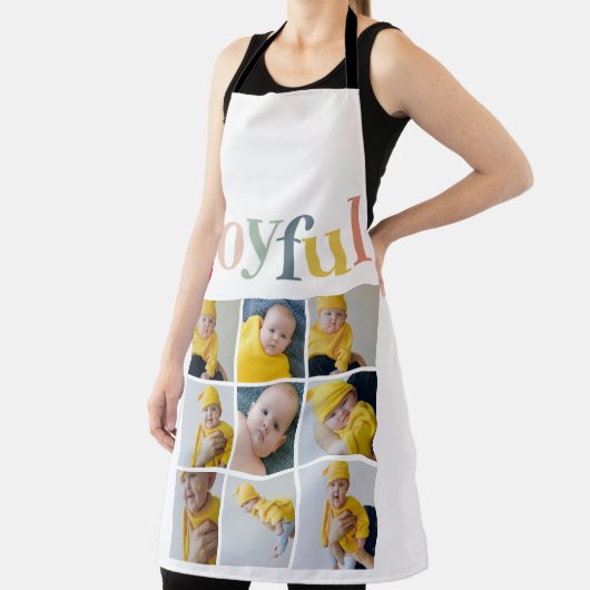 コラージュ写真 |カラフル楽しい休日の贈り物 エプロン (インサイチュ)