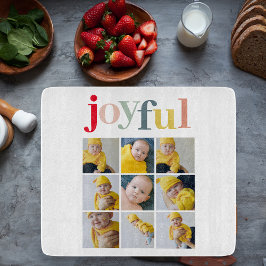 コラージュ写真 |カラフル楽しい休日の贈り物 カッティングボード